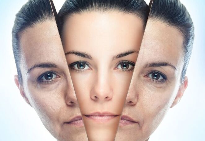 消除面部皮肤与年龄相关的变化的过程